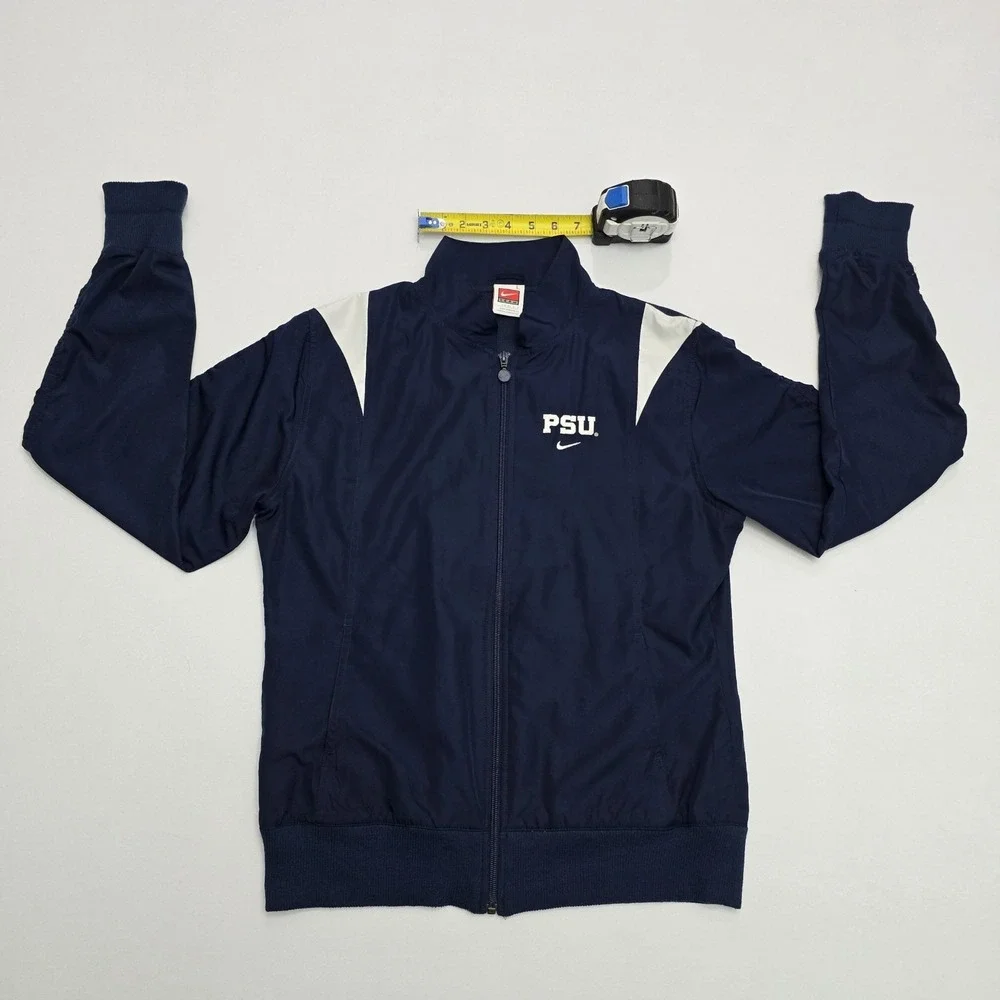 Nike Penn State PSU Nittany Lions Youth Large Track Jacket Navy Blue Full Zip